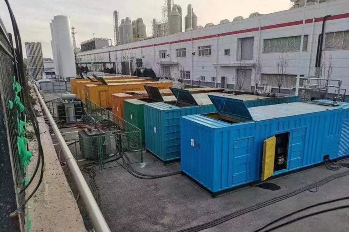 宁德发电机租赁施工现场